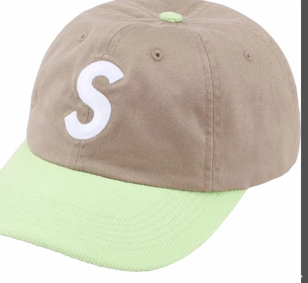 blocked Retro LOGO Color Red Black S Hat Embroidered Khaki 24SS Leather 2-TONE White Buckle 6-PANEL 0719